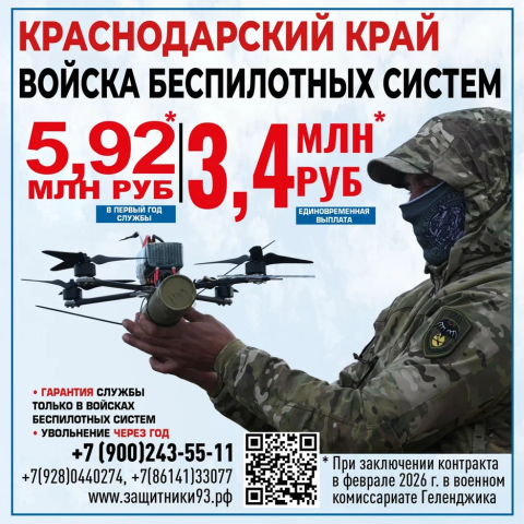 Льготы и меры социальной поддержки, заключившим контракт в Геленджике 