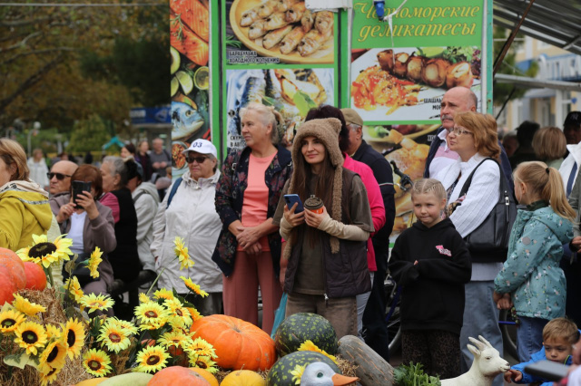 Дегустация хамсы на ярмарке