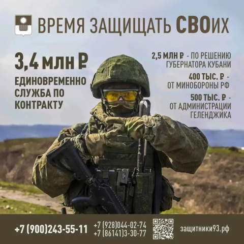 В Геленджике продолжается набор на военную службу по контракту в войска беспилотных систем