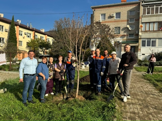 По ул. Одесская во дворе домов 7а и 14 местные жители совместно с депутатом Думы Геленджика Николаем Николаевичем Пужай посадили 7 каштанов. По ул. Одесская во дворе домов 7а и 14 местные жители совместно с депутатом Думы Геленджика Николаем Николаевичем Пужай посадили 7 каштанов.