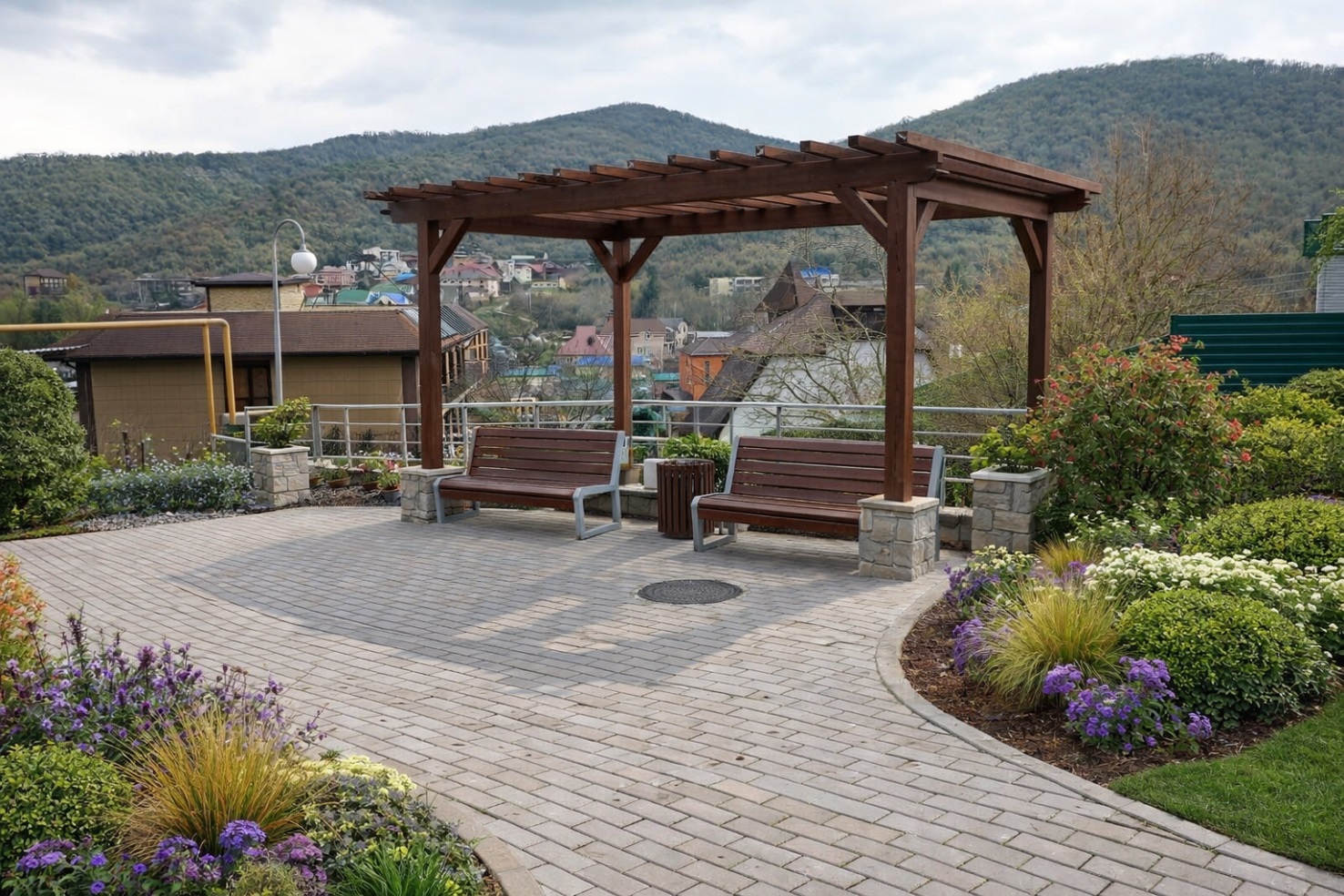 «Благоустройство территории – (лестничного марша) на пешеходный мост через реку Тешебс  с ул. Красных партизан в селе Архипо-Осиповка», 2-й этап