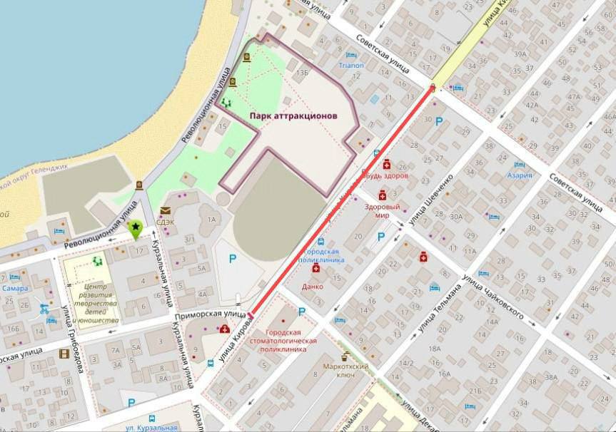 Улица Кирова частично перекрыта для движения транспорта Улица Кирова частично перекрыта для движения транспорта