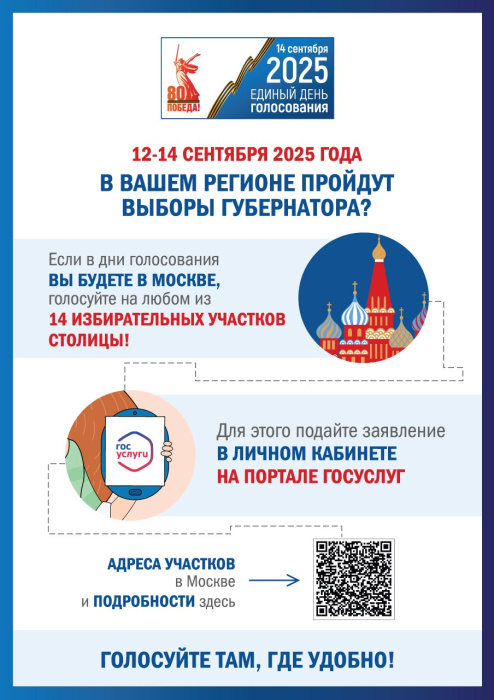 Избиратели из Краснодарского края смогут проголосовать на выборах губернатора, находясь в Москве