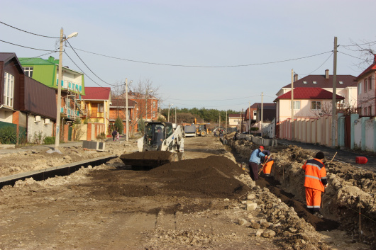 В Геленджике завершаются работы по капитальному ремонту  улицы Санаторной