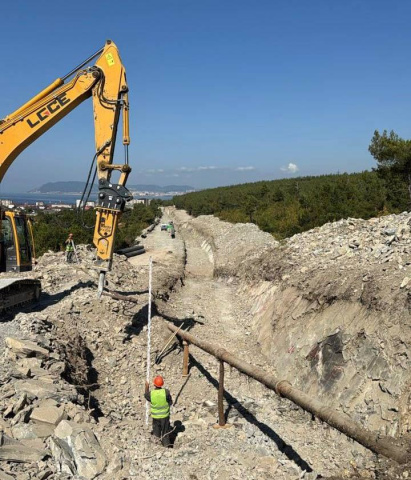 В Геленджике ведется строительство новой ветки водовода