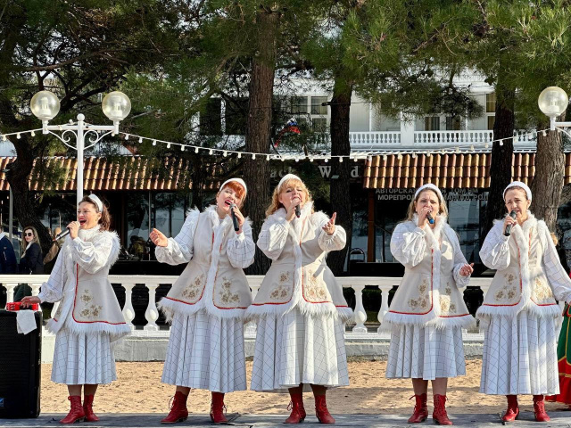Концерт на зимнем пляже 