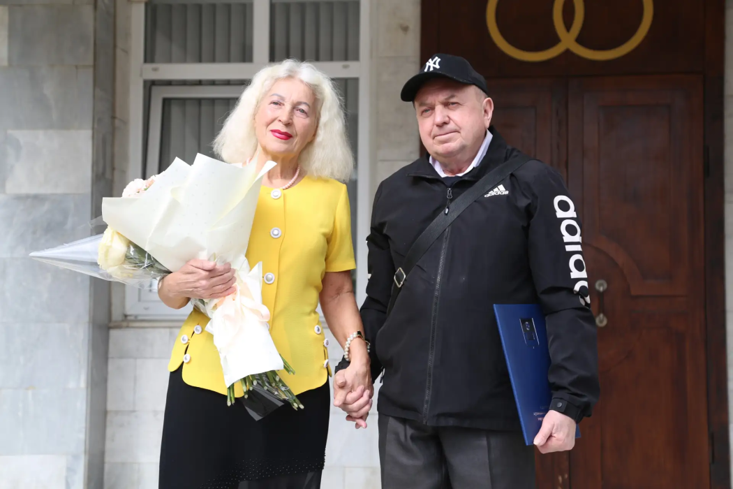 Полвека вместе семья  Максимяк