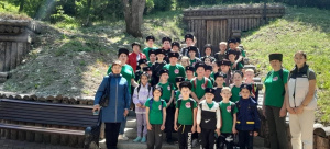 Школьники из Анапы посетили музей под открытым небом «Землянки штаба 18 армии».