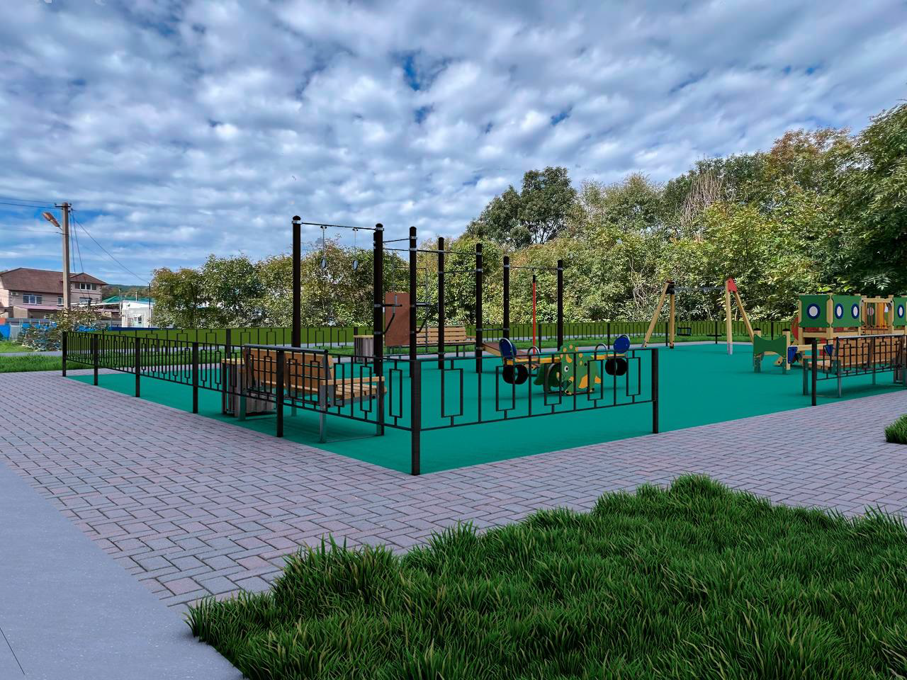 «Благоустройство территории  по ул. Персиковой в селе Архипо-Осиповка»