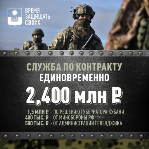 Набор на военную службу по контракту в Геленджике