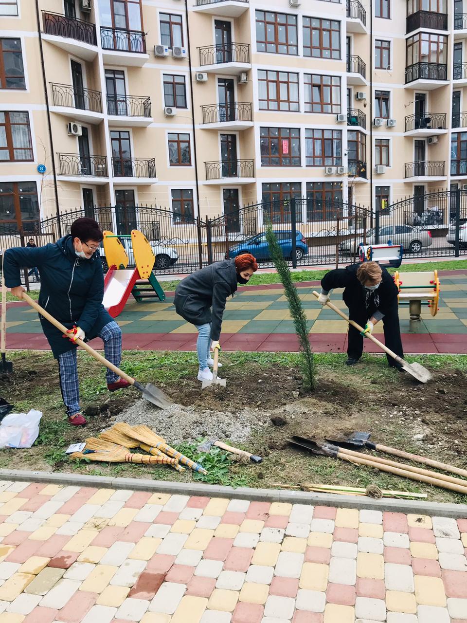 В филиале д/с "Березка" высадили деревья