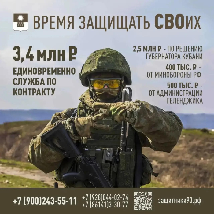 В Геленджике продолжается набор на военную службу по контракту в войска беспилотных систем