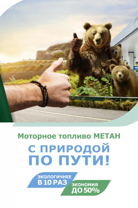 Моторное топливо метан. С природой по пути