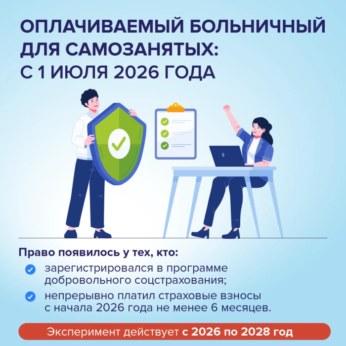 Оплачиваемый больничный для самозанятых 