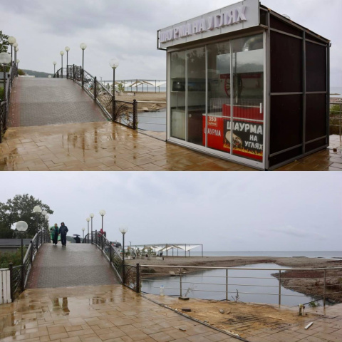 Произведен снос нестационарного объекта на набережной села Дивноморское