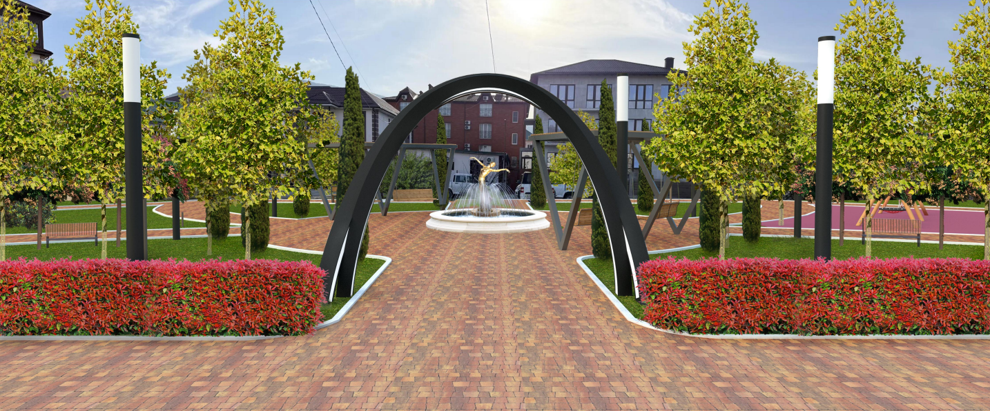 «Благоустройство общественной территории в с.Кабардинка по ул.Дообской»