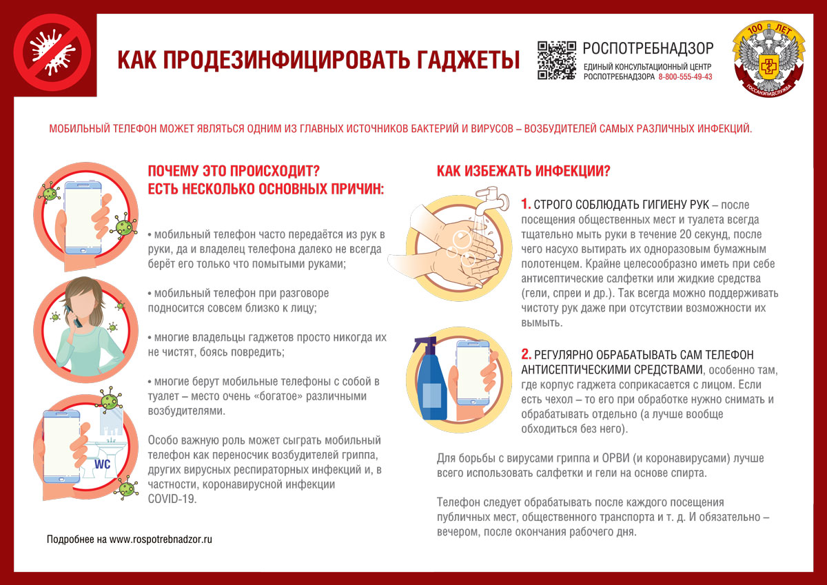 Как продезинфицировать гаджеты