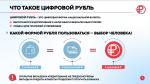 Цифровой рубль — это третья форма национальной валюты России наряду с наличной и безналичной